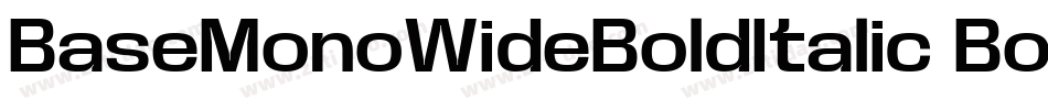 BaseMonoWideBoldItalic Bold Italic字体转换